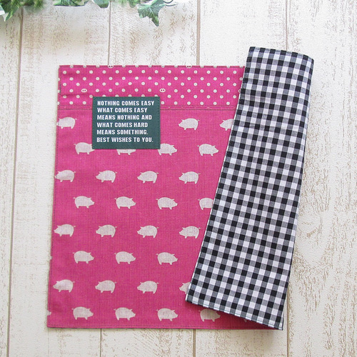 Rai様　確認用　さくらんぼ　白ピンク　ランチョンマット　給食袋 Raitommy様 確認用 さくらんぼ 白ピンク ランチョンマット 給食袋