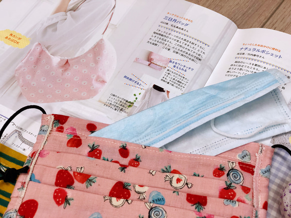「日本二重紗布口罩套賣場」成品販售 可挑花色 可水洗 全包覆口罩套 內開式附耳掛成人兒童口罩套 第5張的照片