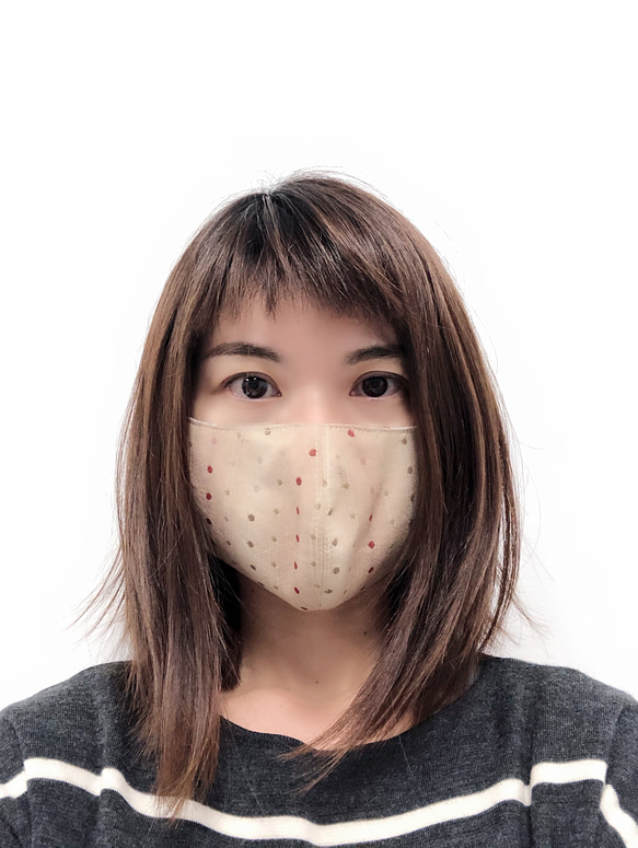 三用款式立體可置入拋棄式口罩布口罩 日本色紗先染布 日本二重紗 第9張的照片