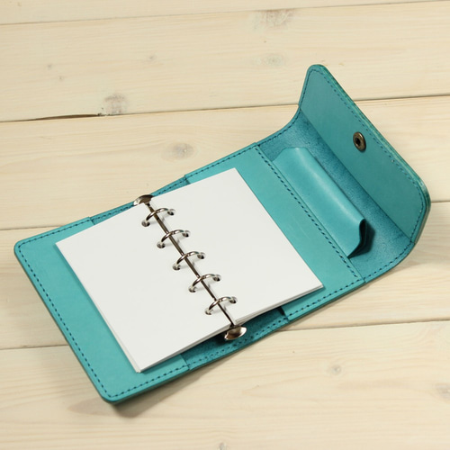 マイクロ5 / システム手帳 / ターコイズブルー / フラップタイプ 手帳  