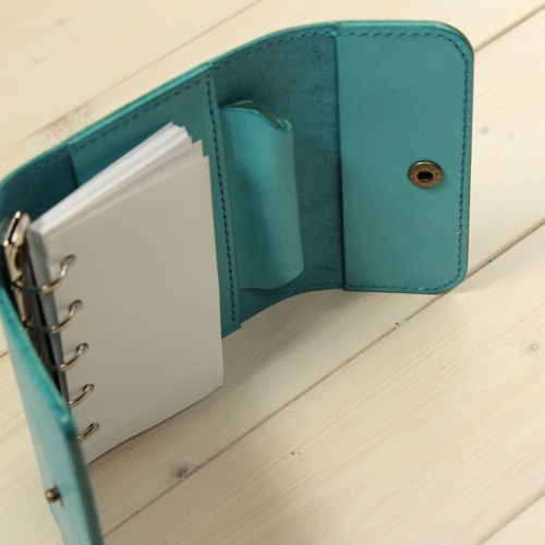 マイクロ5 / システム手帳 / ターコイズブルー / フラップタイプ 手帳  