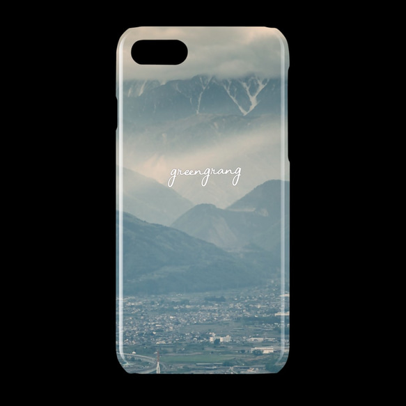 【送料・名入れ無料】モーニンググリーン スマホハードケース iPhone Android対応 名入れ対応 空 海 自然 2枚目の画像