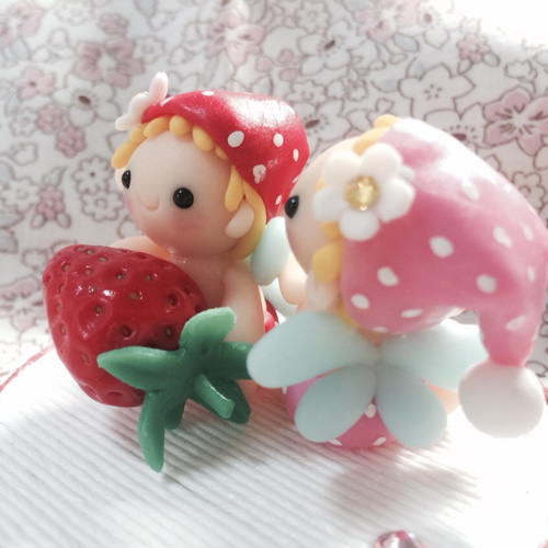 JYキラキラ様お取り置き】ピンクのお花と小鳥たち＊シーグラス