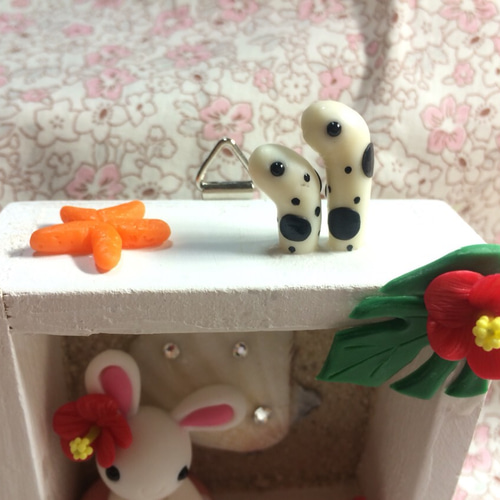 浮き輪♡うさぎちゃん(水色) ☆浮き輪うさぎちゃんBOX(受注生産) その他置物 おり姫 通販