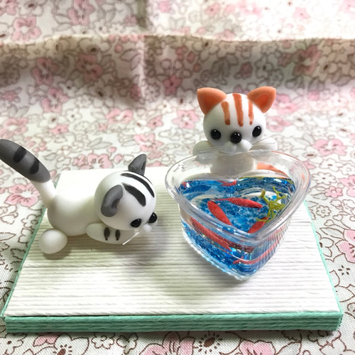 樹脂粘土ベビー&モールのワンちゃん