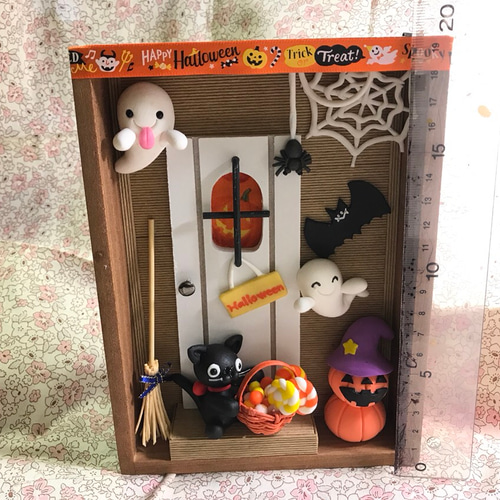 ☆ハロウィンの黒猫BOX(受注製作) その他置物 おり姫 通販