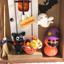 ☆ハロウィンの黒猫BOX(受注製作) 3枚目の画像