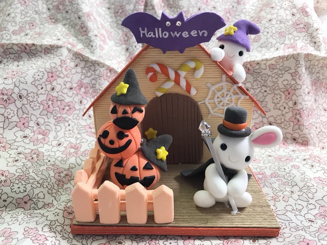 ☆ハロウィンのうさぎ伯爵(受注生産) その他置物 おり姫 通販