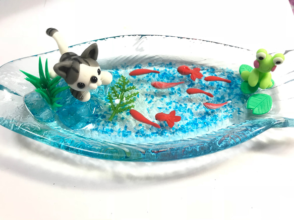 ☆金魚の池と猫ちゃん 3枚目の画像