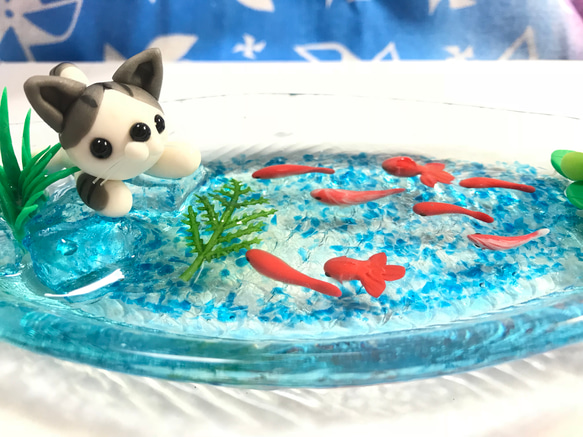 ☆金魚の池と猫ちゃん 4枚目の画像