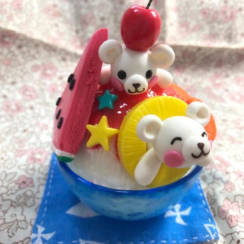 ☆かき氷で冷え冷え〜っ！(受注生産) その他置物 おり姫 通販｜Creema 