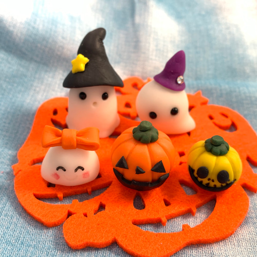 ☆ハロウィンのおばけちゃんセット(受注生産) その他置物 おり姫