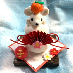 ☆うさぎちゃんの苺ティータイム(受注生産) 樹脂粘土 置物 ミニチュア