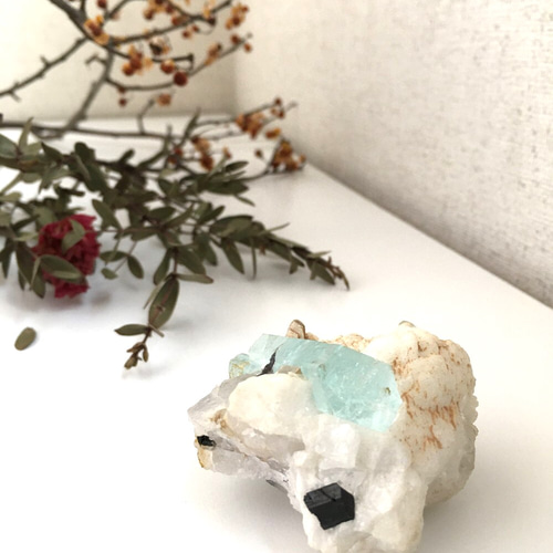 アクアマリン/トルマリン/石英/長石 原石 天然石 Muse jewelry 通販