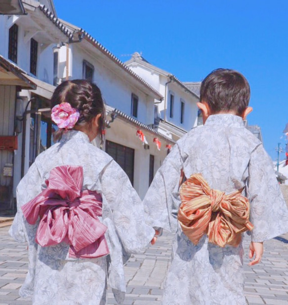 浴衣 フラワー 男の子 2枚目の画像