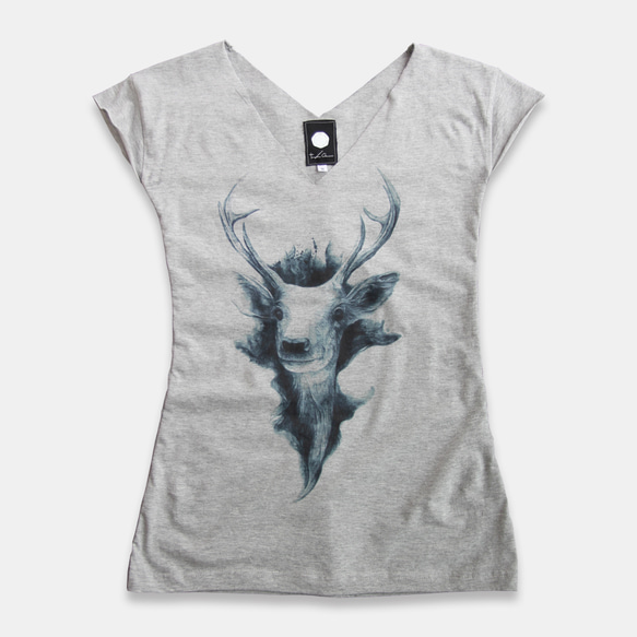 レディースTシャツDeer ( M size ) 1枚目の画像