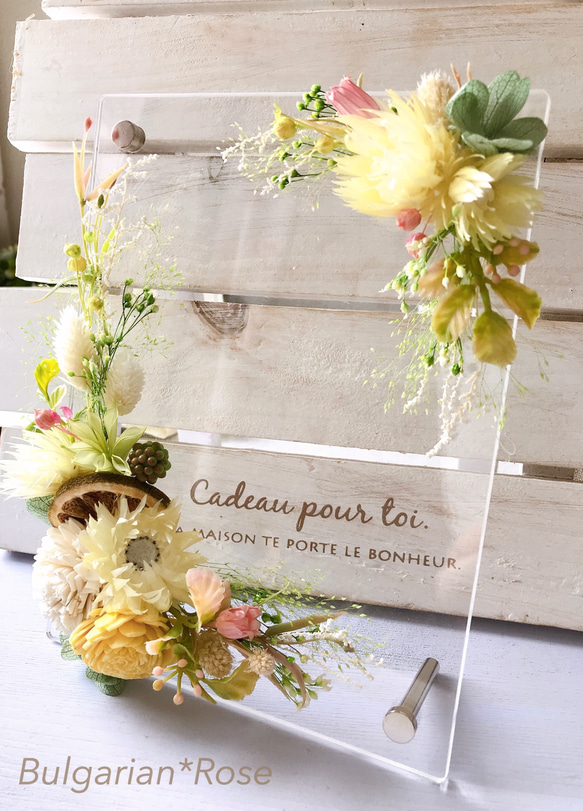 BVLGARI クリアアクリルフォトフレーム ボックス付き