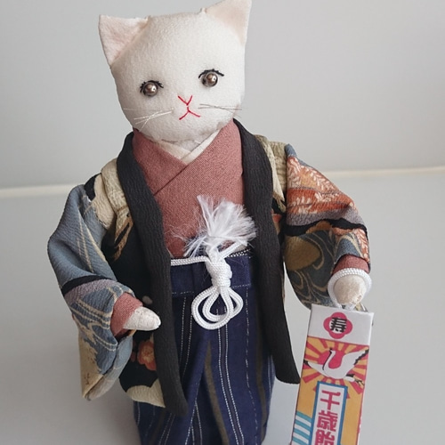 ハンドメイド 猫の七五三 お正月にも その他人形 reoriko 通販