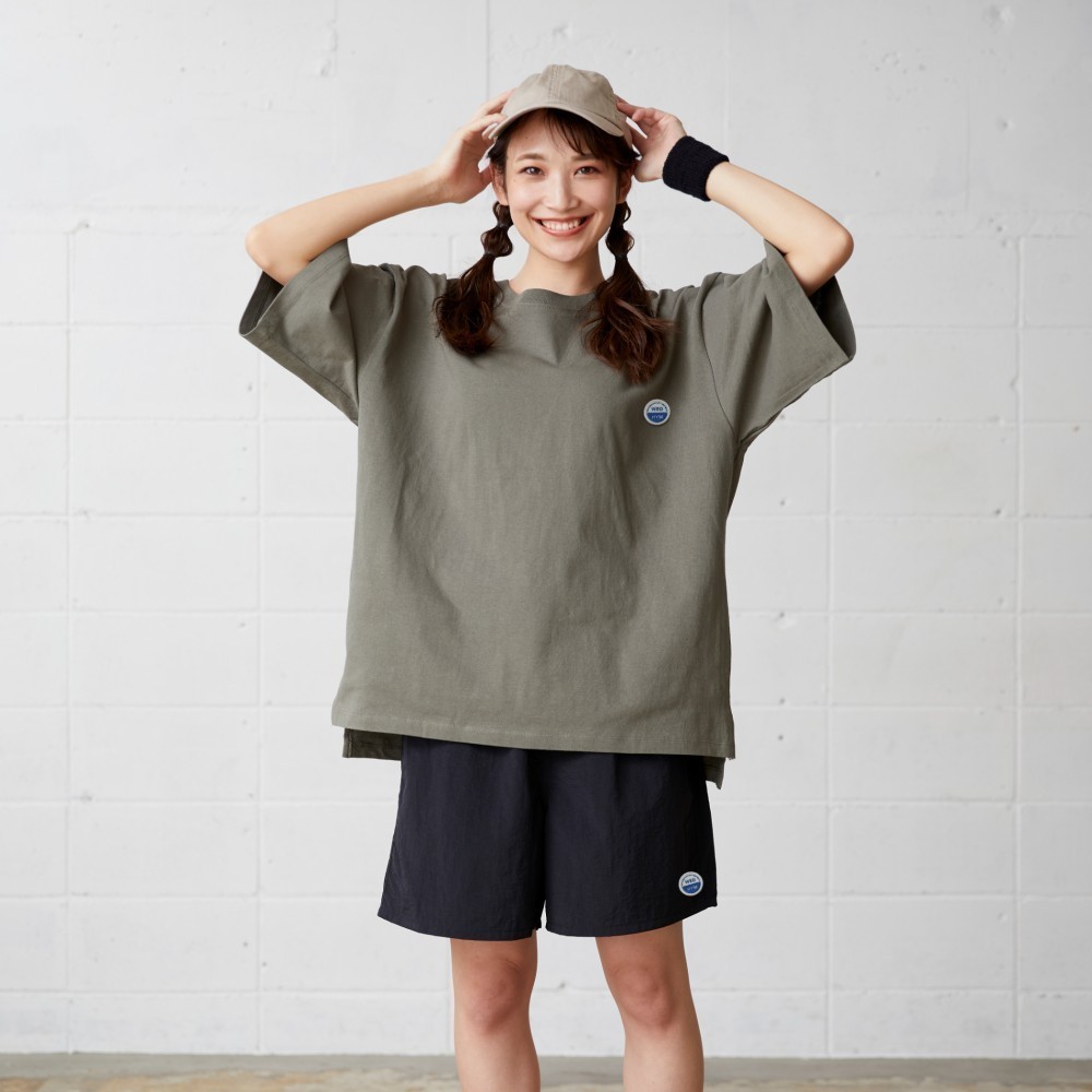 ナイロンショートパンツ【オーシャングリーン】 WED  HYM 刺繍ワッペン