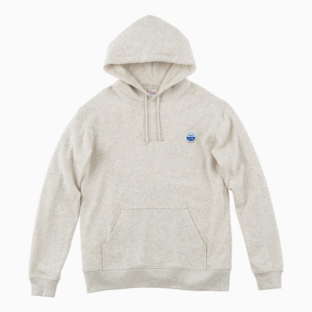 プルオーバーパーカー HYM【オートミール】 刺繍ワッペン WEDNESDAY HYM CITY NIGHT BEACH