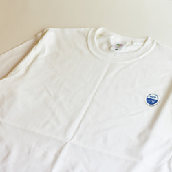 クラシックTシャツ【ホワイト】 WED  HYM 刺繍ワッペン 2枚目の画像
