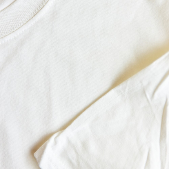 クラシックTシャツ【ホワイト】 WED  HYM 刺繍ワッペン 4枚目の画像