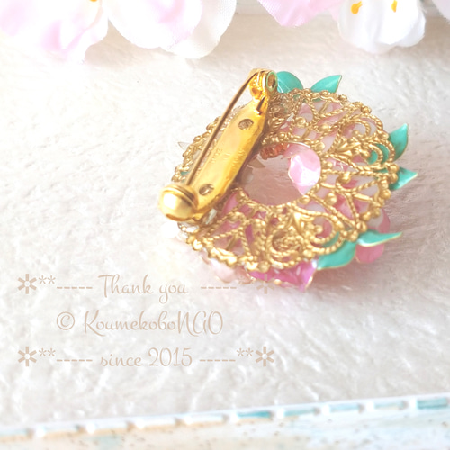 受注制作】桜のブローチ 〜満開の桜〜【送料無料】 ブローチ