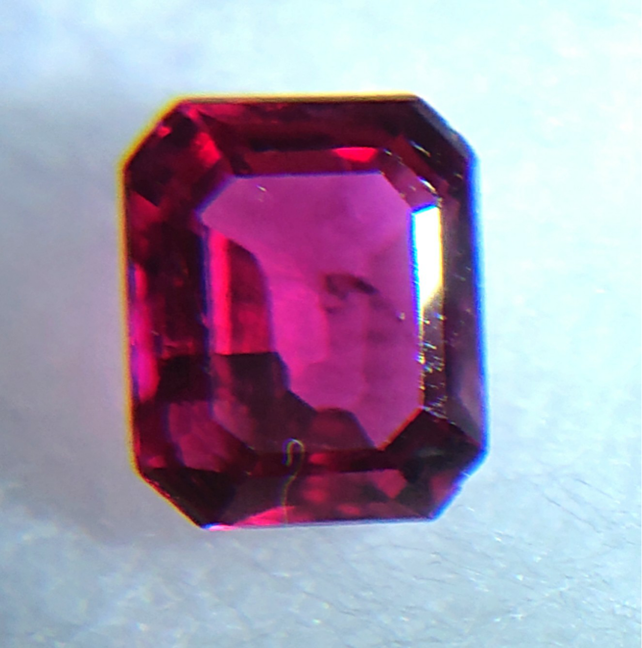 天然 ルビー ルース 0.487ct 日本宝石科学協会ソーティング付き