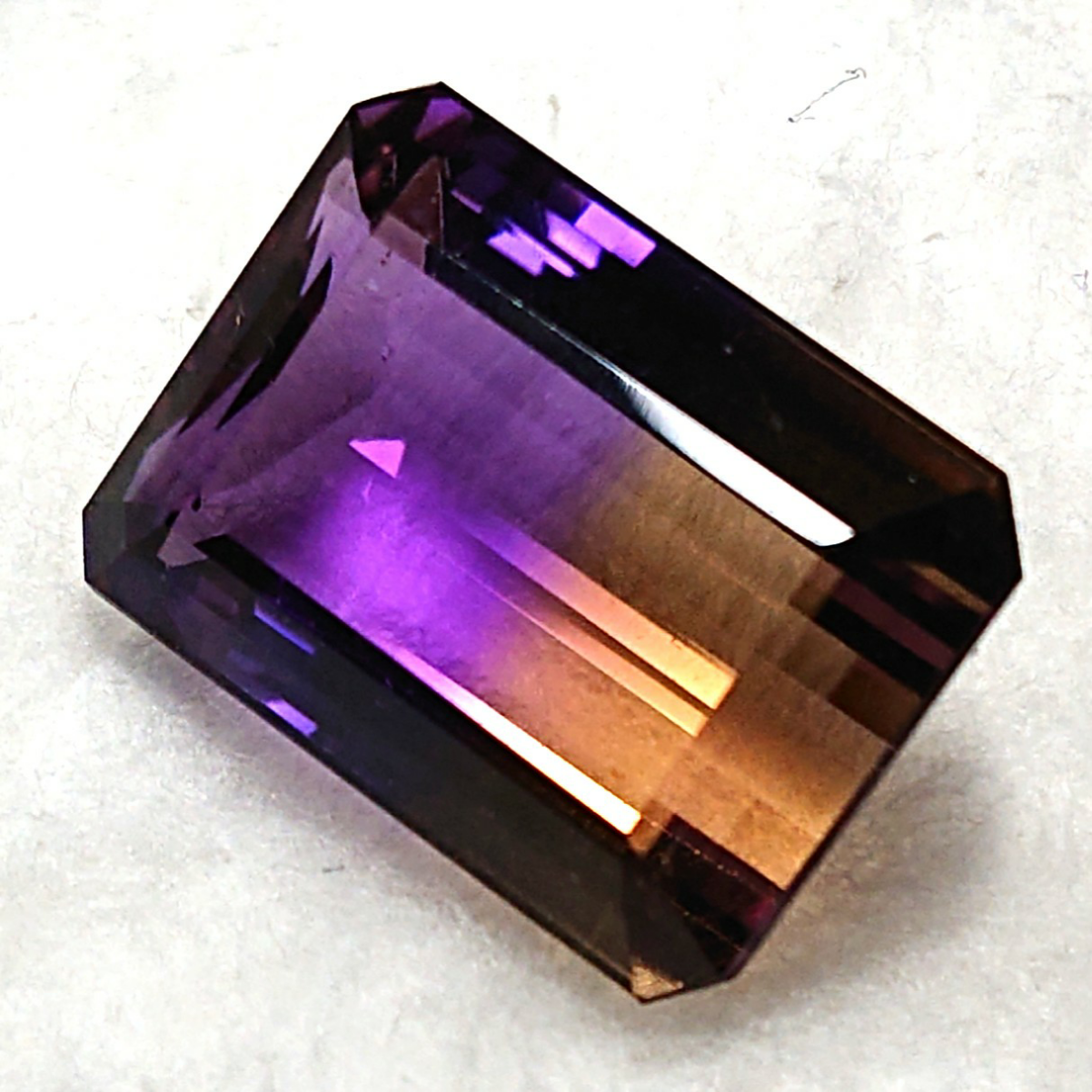 天然 バイカラークォーツ アメトリン 16.89ct 日本宝石科学協会 