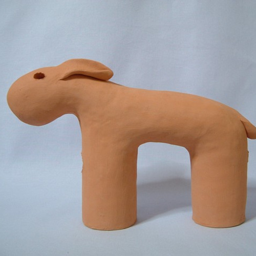 動物埴輪（うさぎ）20101128 立体・オブジェ 埴子 通販 16855