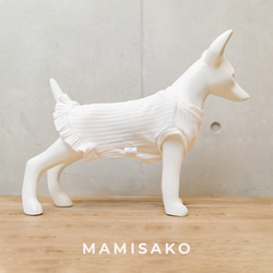 ‪MAMISAKO - Fine Cotton Rib - 犬服・ペット服・ドッグウェア‬ 3枚目の画像