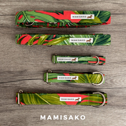 【単品販売・リードM】MAMISAKO - 犬用のハワイアン首輪・リード 1枚目の画像