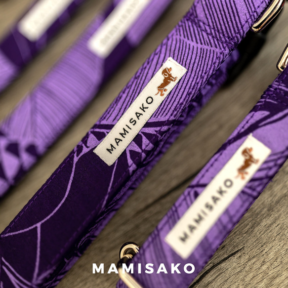 【単品販売・首輪L】MAMISAKO - 犬用のハワイアン首輪・リード 5枚目の画像