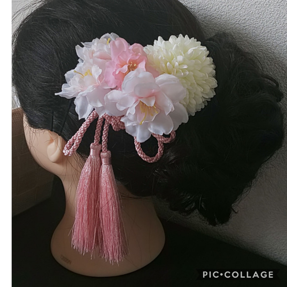 桜の髪飾り 袴や着物に 和装髪飾り 3枚目の画像