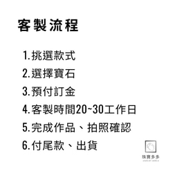 『燭光』台灣寶石 925純銀｜客製化項鍊 • 附生日禮物包裝 第4張的照片