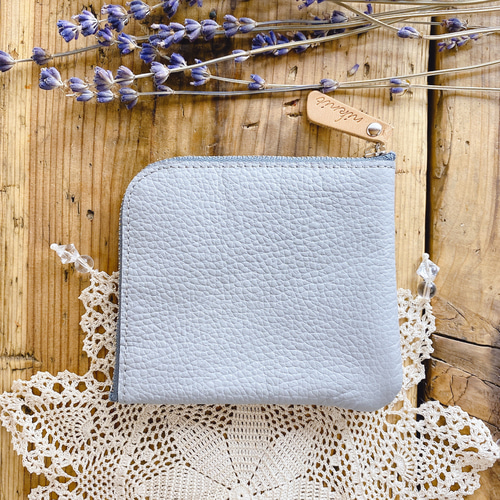 niknit～ﾆﾆｯﾄ ニット柄のかわいい革小物【ニット柄 薄型財布