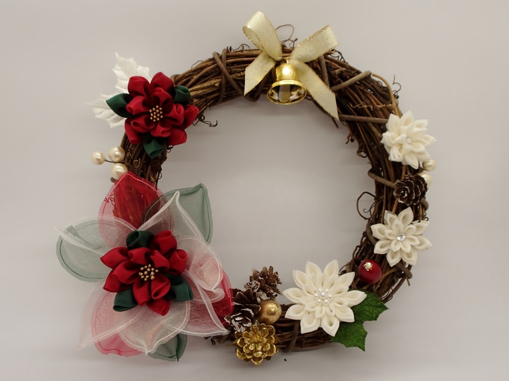 あじさい✨クリスマスリース✨☆№159✨☆ピンクポインセチアクリスマスリー ポインセチアのクリスマスリース｜Fla-co（フラコ） - フラワー