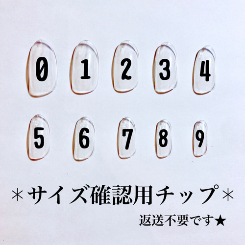 サイズ確認用チップサンプル】 ネイルチップ（つけ爪） momo .N 通販 