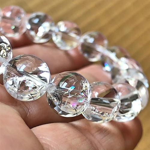 アイリスクォーツ ブレスレット（１０mm珠、径１７cm）ヒマラヤ産 アイリスクォーツ ブレスレット（10mm珠、径17cm）ヒマラヤ