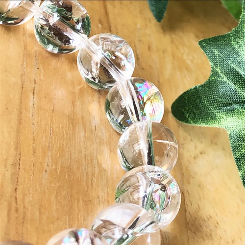 アイリスクォーツ ブレスレット（１０mm珠、径１７cm）ヒマラヤ産 ヒマラヤ産 アイリスクォーツ 10mm 天然石ブレスレット
