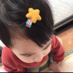 まるで流れ星 ヘアクリップ 3枚目の画像