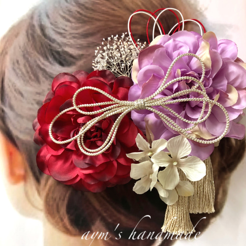 5168 振袖単品 赤紫バラ ピンクパープル　正絹　成人式卒業式結婚式 5168 振袖単品 赤紫バラ ピンクパープル 正絹 成人式卒業式結婚式