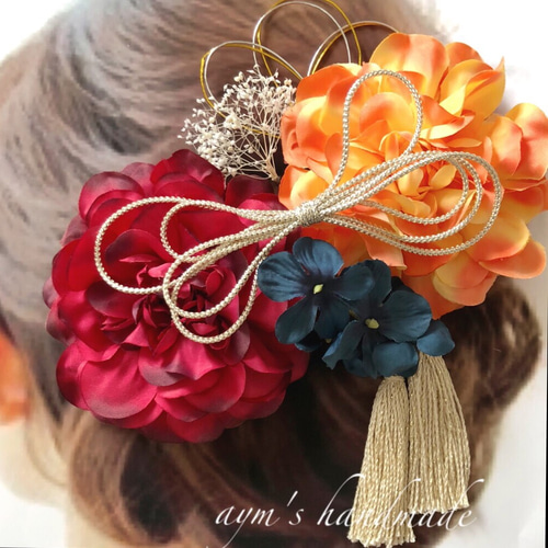 カラー変更対応】和装 髪飾り 和風 振袖 着物 結婚式 卒業式 色打掛 袴