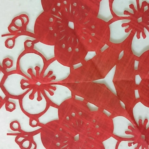 切り絵 ハンドメイド 梅 切り絵 runa 通販 6632570｜Creema(クリーマ)