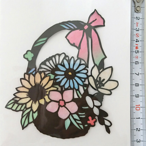 ハンドメイドアート作品 A3サイズ多聞天切り絵(額縁付き)｜Yahoo
