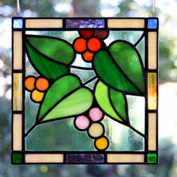 ステンドグラス ミニパネル ガーデン(b) 15cm 4枚目の画像