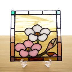 ステンドグラス ミニパネル 梅 15cm その他インテリア雑貨 nobuo ijuin