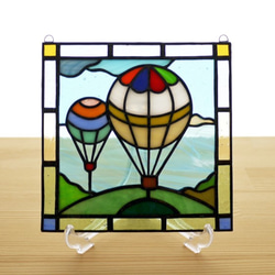 ステンドグラス ミニパネル バルーン 15cm 1枚目の画像