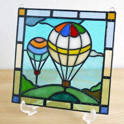 ステンドグラス ミニパネル バルーン 15cm 3枚目の画像