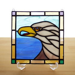 グラスアート イーグル　インテリア雑貨 グラスアート イーグル インテリア雑貨